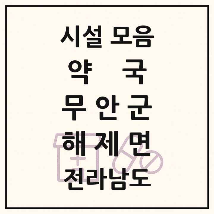 전라남도 무안군 해제면 약국 목록